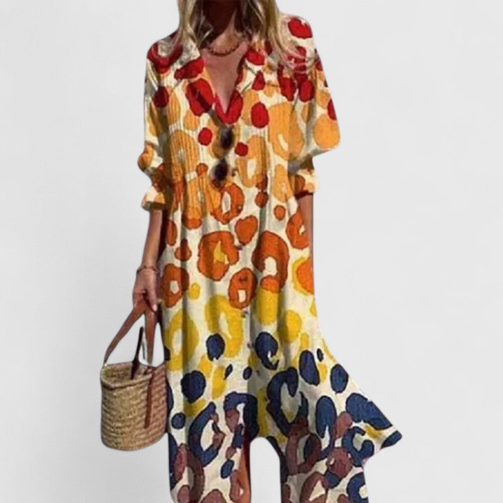 Sunset Boho Midi Dress