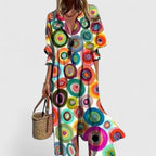 Sunset Boho Midi Dress