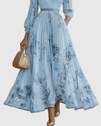 Pleated Resort Maxi Dress