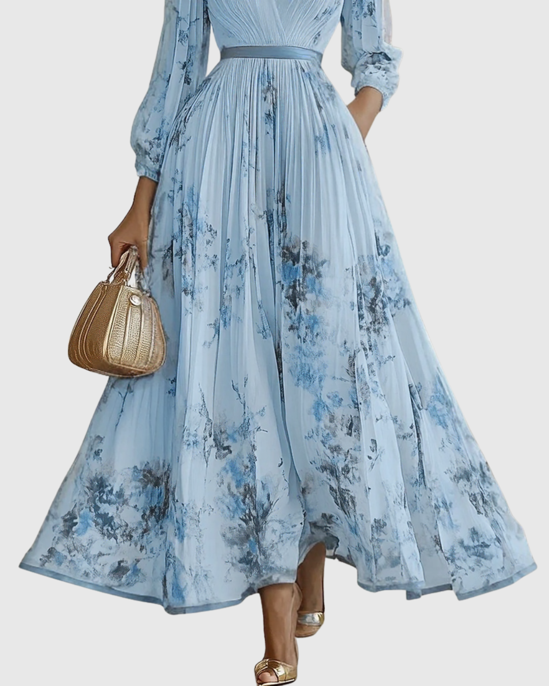 Pleated Resort Maxi Dress