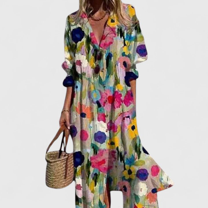 Sunset Boho Midi Dress