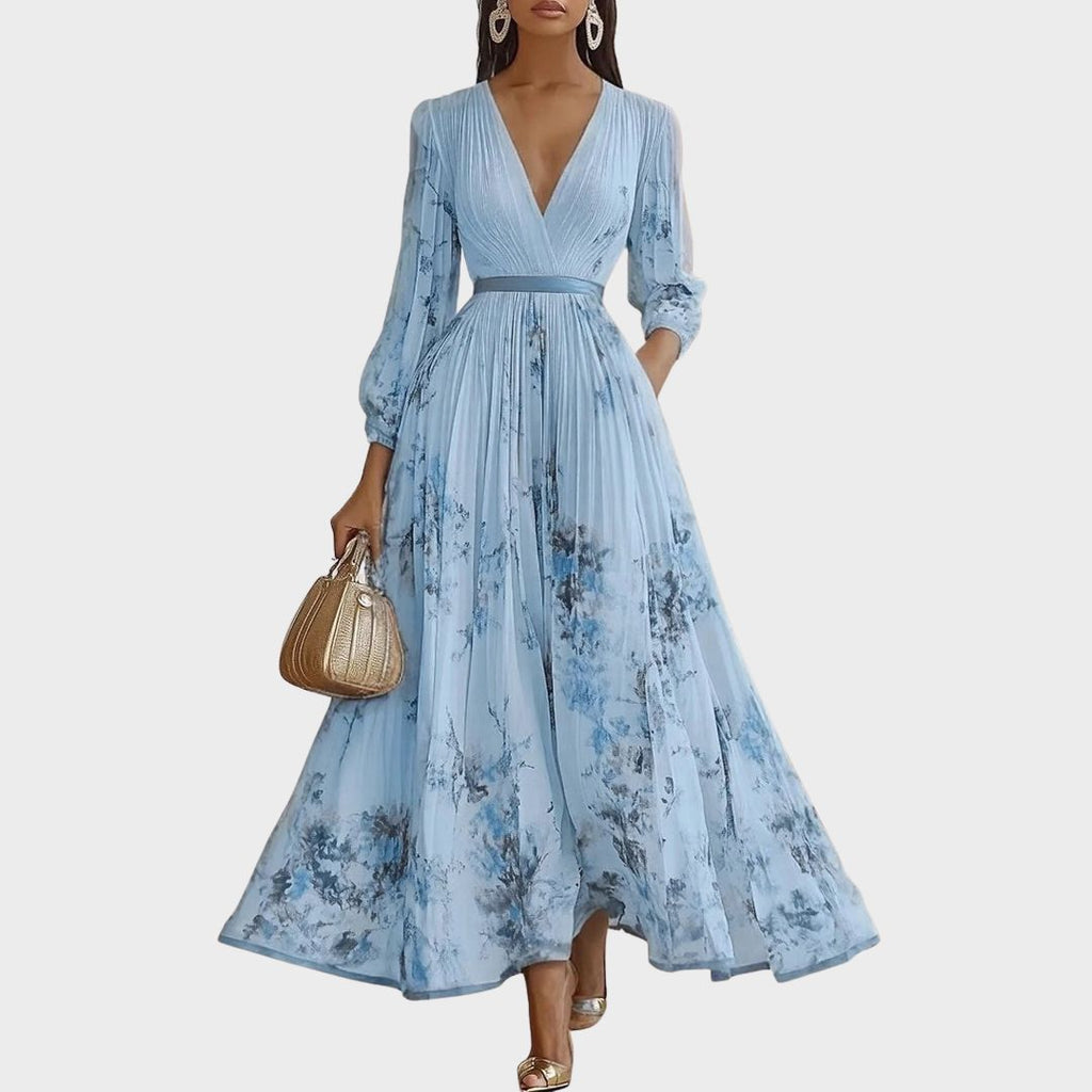 Pleated Resort Maxi Dress